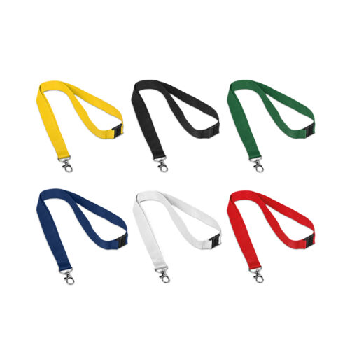 VALMONT. Cordão de pescoço com fecho de segurança e mosquetão