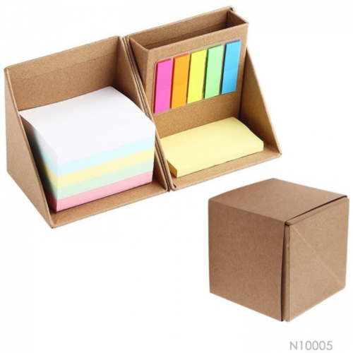 Bloco de anotações formato de cubo