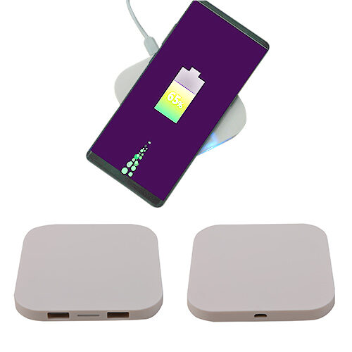 Carregador wireless com dupla saída USB