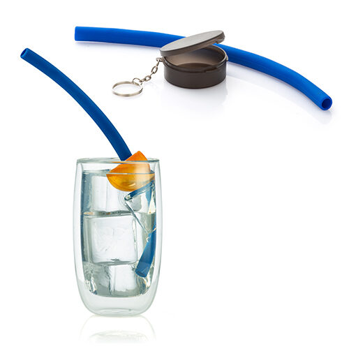 Canudo de silicone - reutilizável