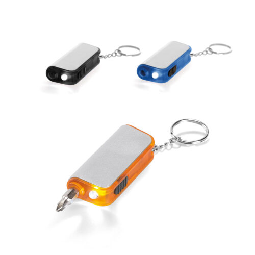 GOBO. Chaveiro com lanterna e ferramenta