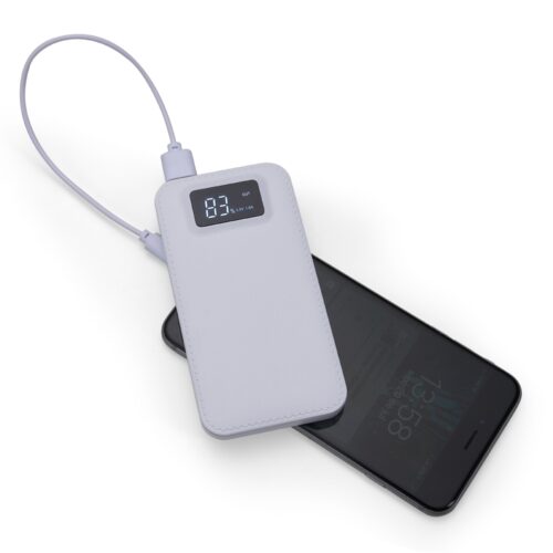 Power Bank Plástico com Indicador Digital