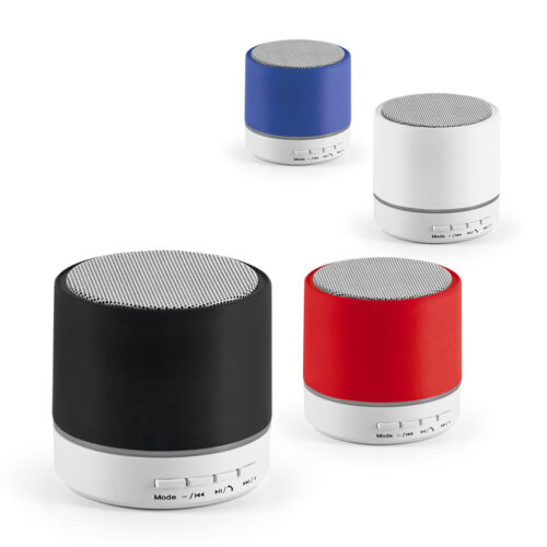 Caixa de som com microfone em ABS