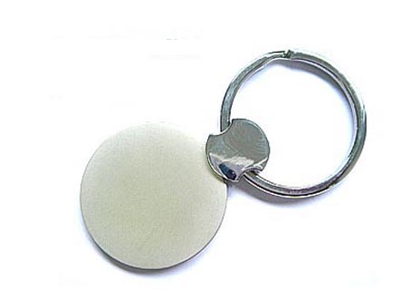 Chaveiro de metal redondo