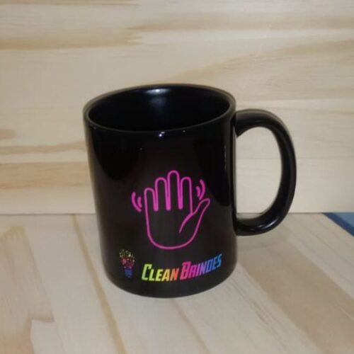 Caneca Preta Personalizada